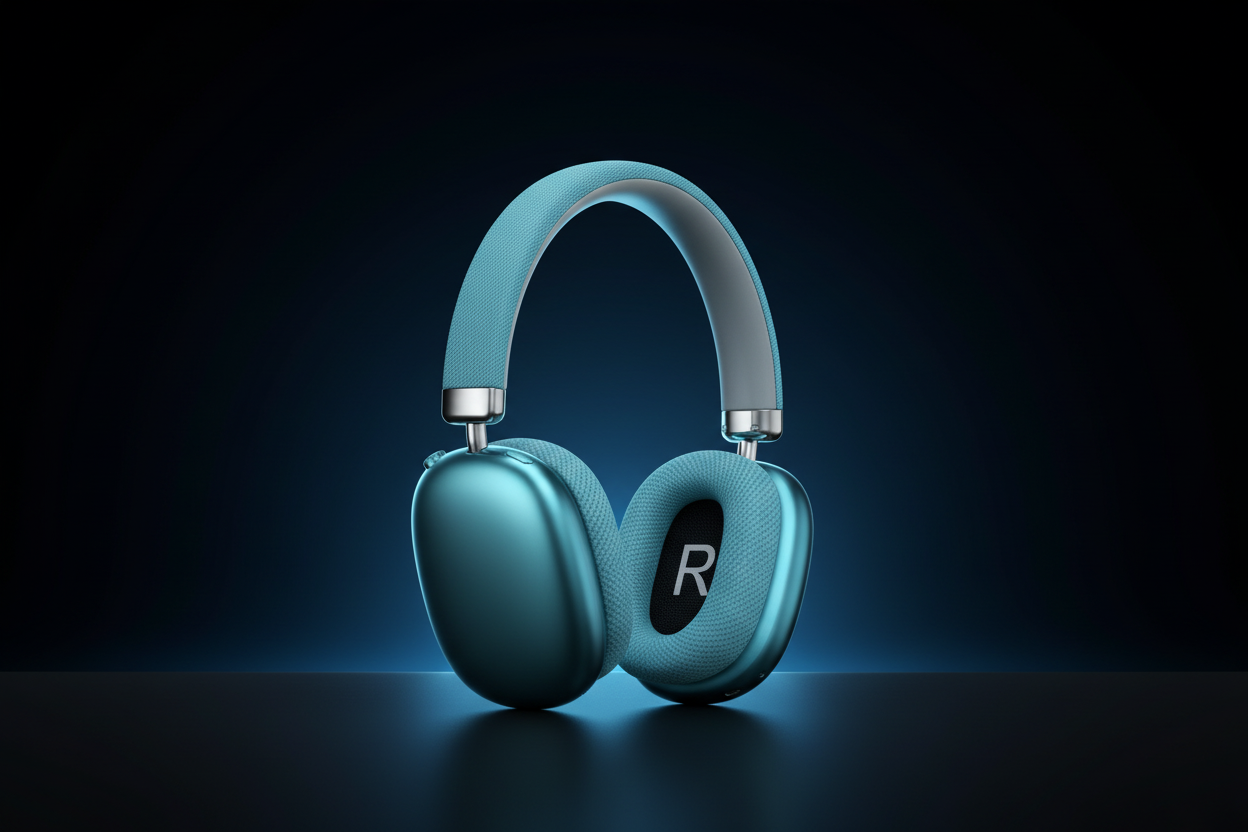 Casque premium turquoise