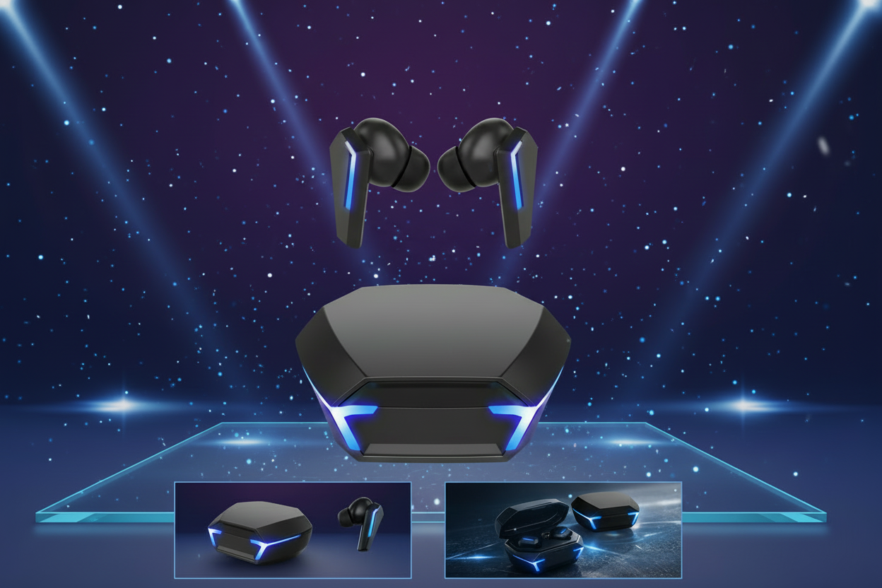 Écouteurs style futuriste